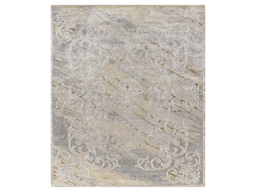 BOYCEAU MARBLE BRASS - Rectangular custom handmade silk rug by Edition Bougainville - view 2